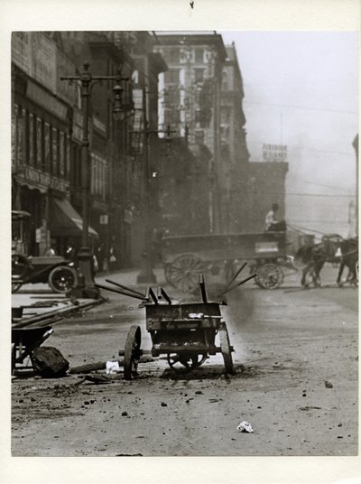 Street Repair Equipment Near the Southwest Corner of Chestnut Street and 12th Street by Charles Clement Holt